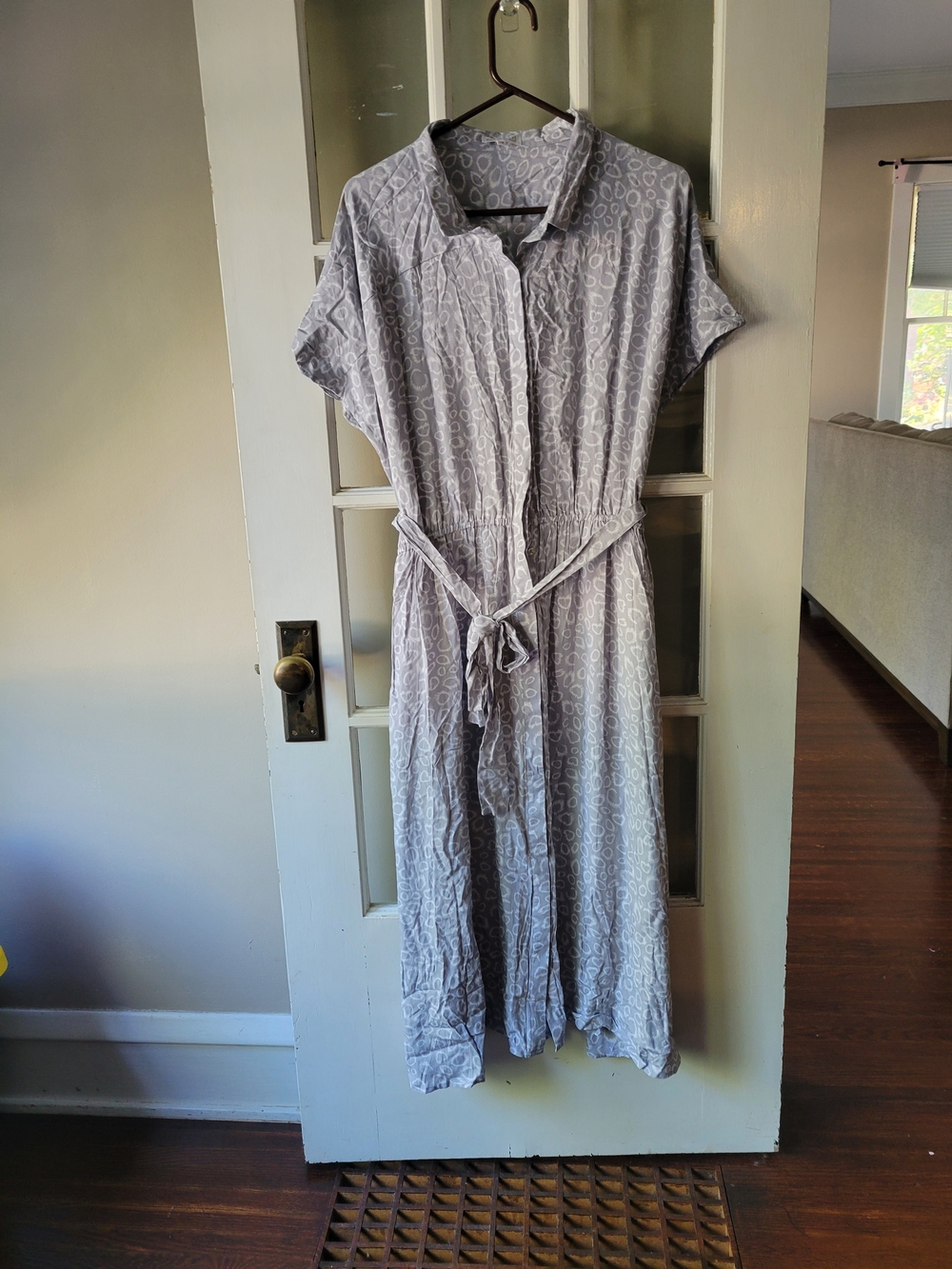 Sweet Salt Women's Maxi Button Down Shirt Belt Dress Size 18 Church Business